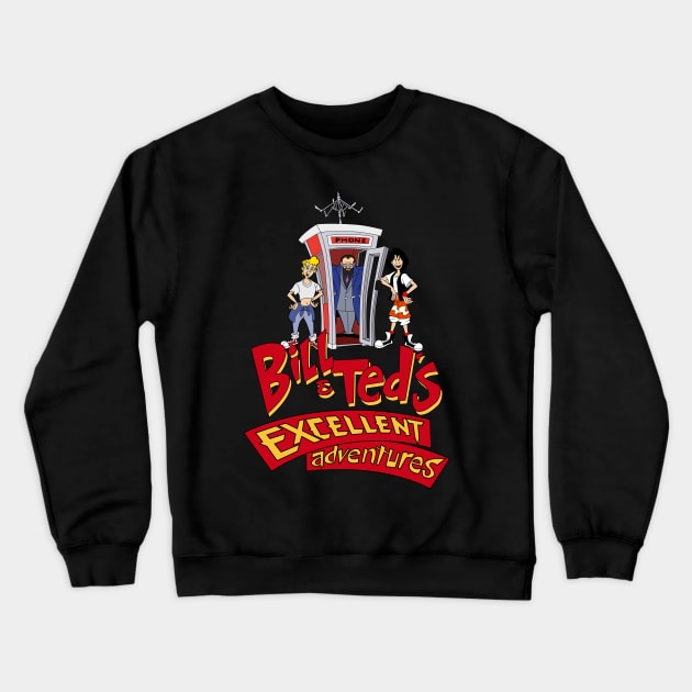 Bill and Ted's Excellent Adventures Crewneck Sweatshirt by ninetees